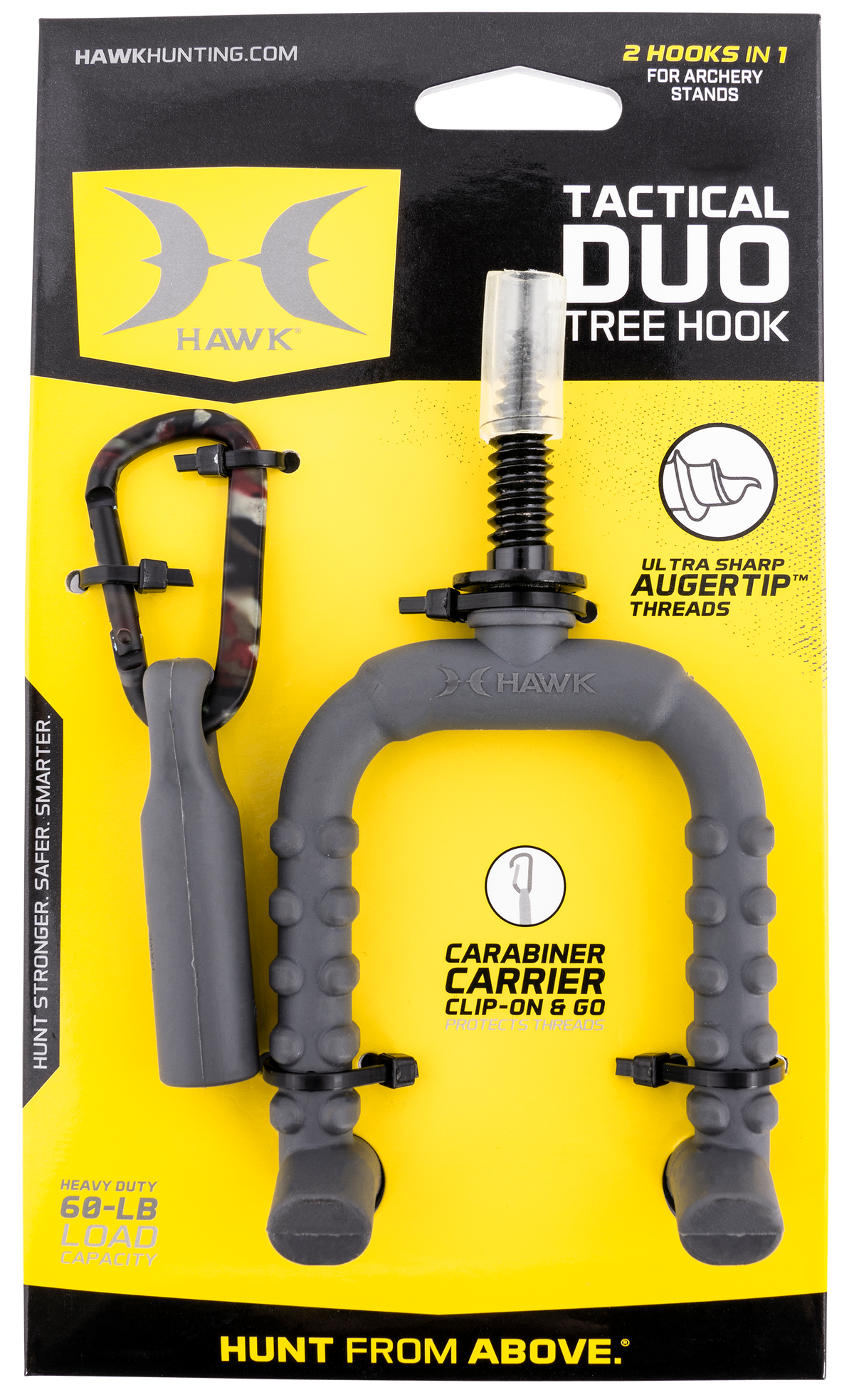 Hawk HWK-3011 Tactical Duo Tree Hook Black - 60 lb Capacity — view 3