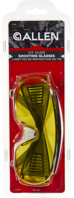 Allen 2170 Fit Over Shooting Glasses Yellow Lens Gray Frame — view 3