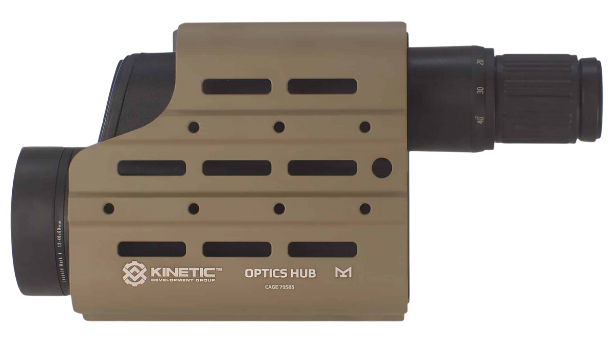 Kinetic Development Group MSH5-110 Optics HUB Spotting Scope Case - Flat Dark Earth Aluminum — view 3
