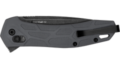 Kershaw 2042 Covalent Mid-Size 3.20" Folding Drop Point Plain D2 Steel Black Oxide BlackWash - Gray GFN Handle — view 3