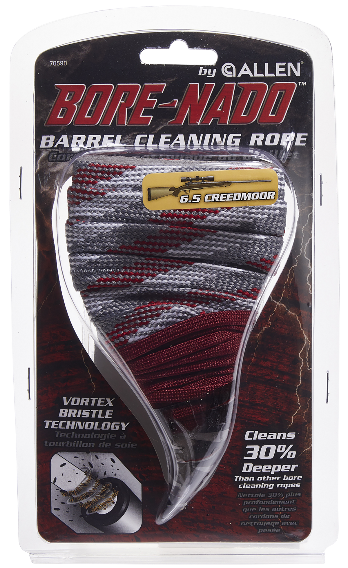 Bore-Nado 70590 Rifle Barrel Cleaning Rope 6.5mm/260/264 8.50" — view 3
