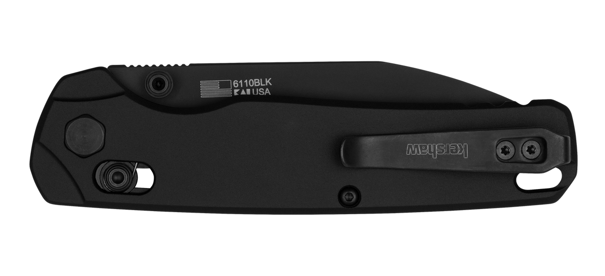 Kershaw Bel Air XL 3.4" Reverse Tanto Plain CPM MagnaCut Black PVD - Black Aluminum — view 3