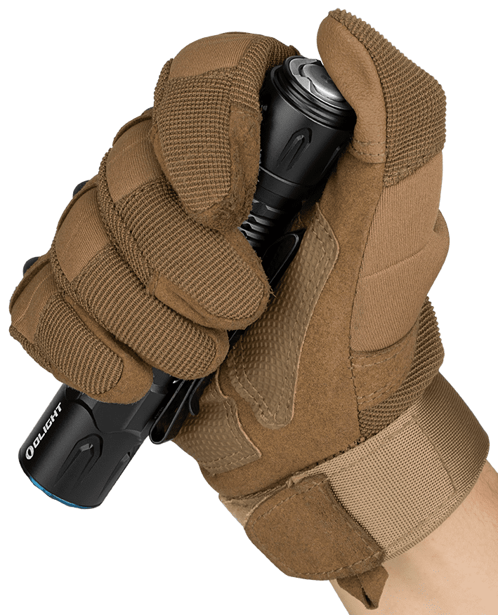 Olight Warrior 3S 2300 Lumens Tactical Flashlight - Black Anodized Aluminum - Rechargeable — view 3