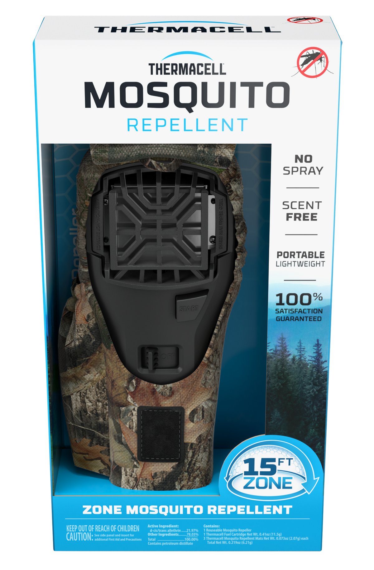Thermacell MR300F Portable Mosquito Repeller Camo 15 ft 12-Hr - Hunt Pack w/ Holster — view 3