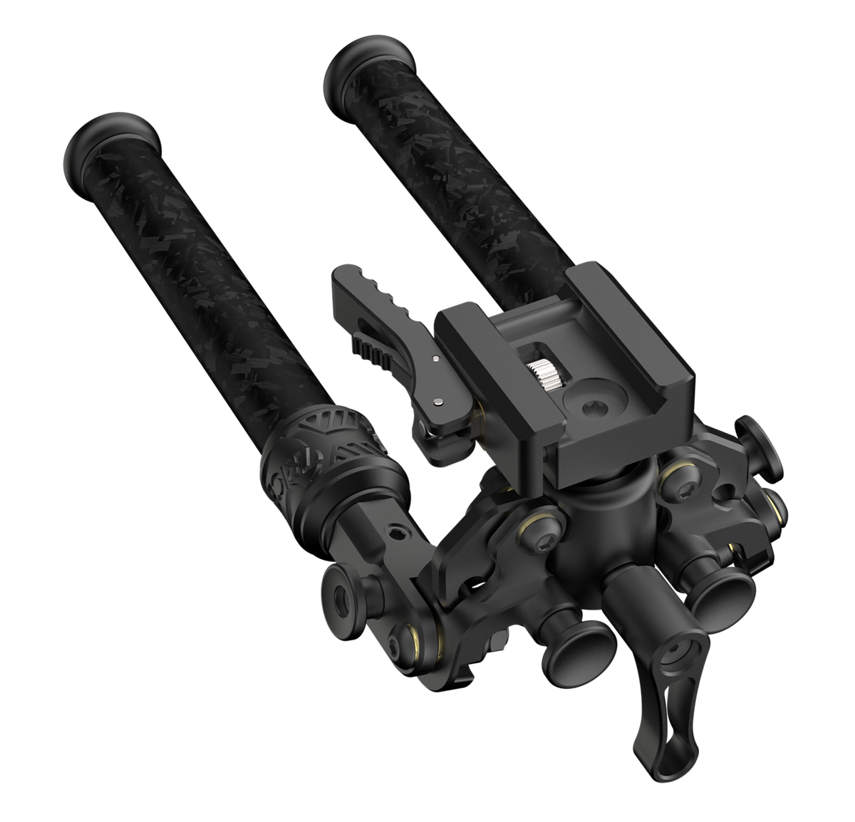 Tricer RP Rifle Bipod - ARCA Swiss/Picatinny - Spiked/Rubber Feet - 8.86-12 in — view 3