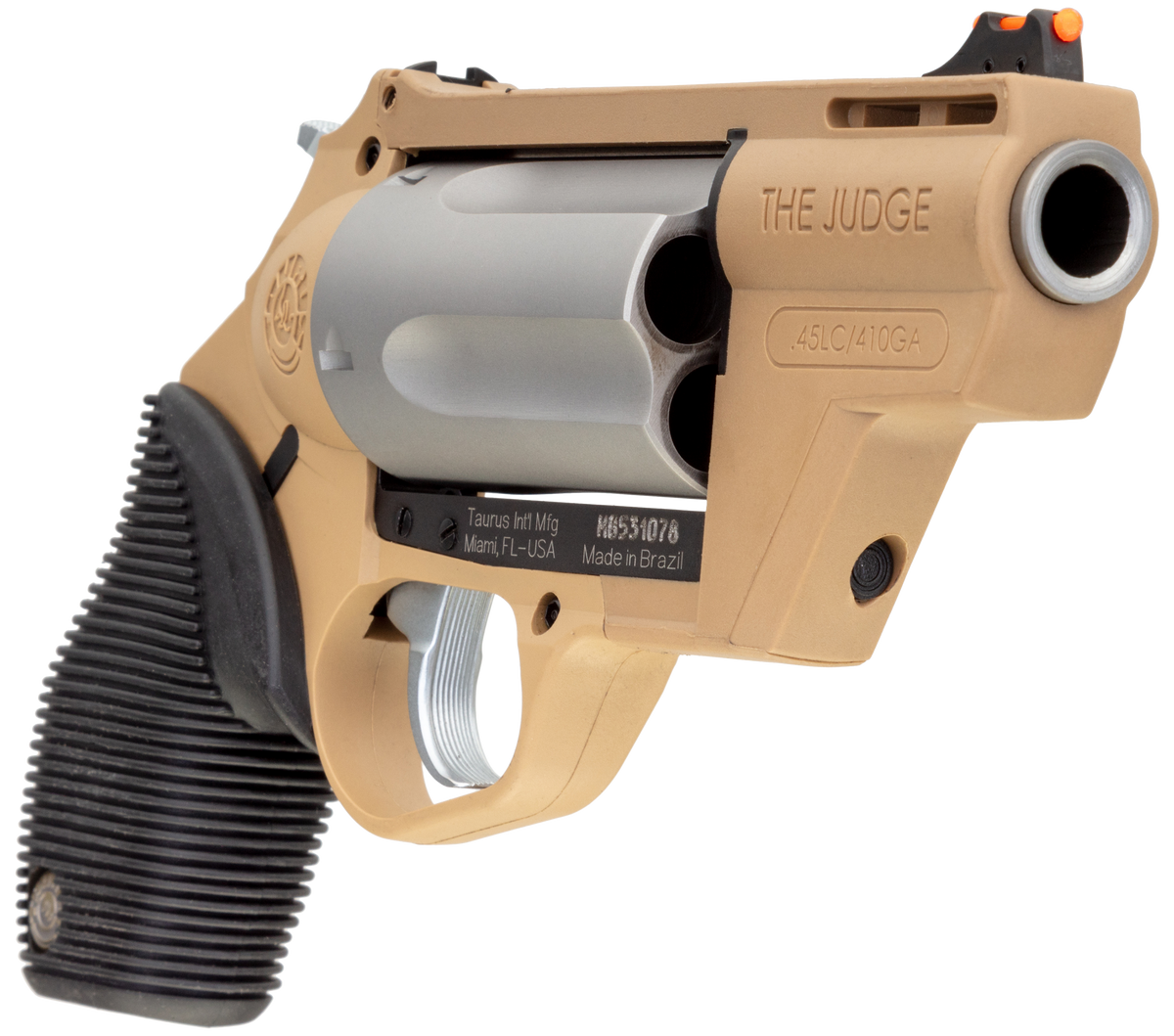 Taurus Judge Public Defender 45 Colt/410 2.5" 5-Shot Revolver - FDE — view 3