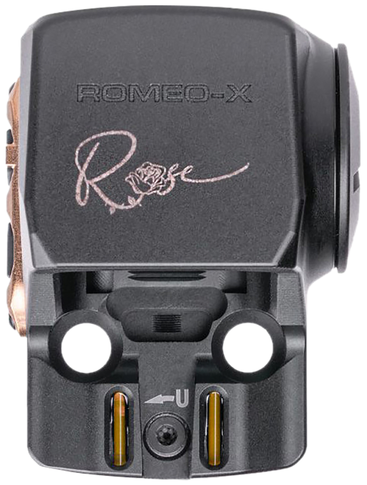 Sig Sauer Electro-Optics Romeo-X Enclosed Compact 1x 24mm 2 MOA Red Dot/65 MOA Circle Reticle - Black/Rose Gold — view 3