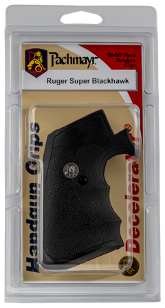Pachmayr Decelerator Pistol Grip Checkered Black Rubber w/ Finger Grooves for Ruger Super Blackhawk — view 3