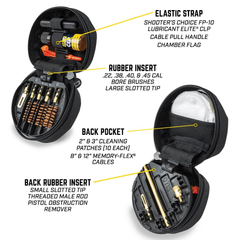 Otis FG610 Universal Cleaning System .22-.45 Cal Pistol Black Plastic Case — view 3