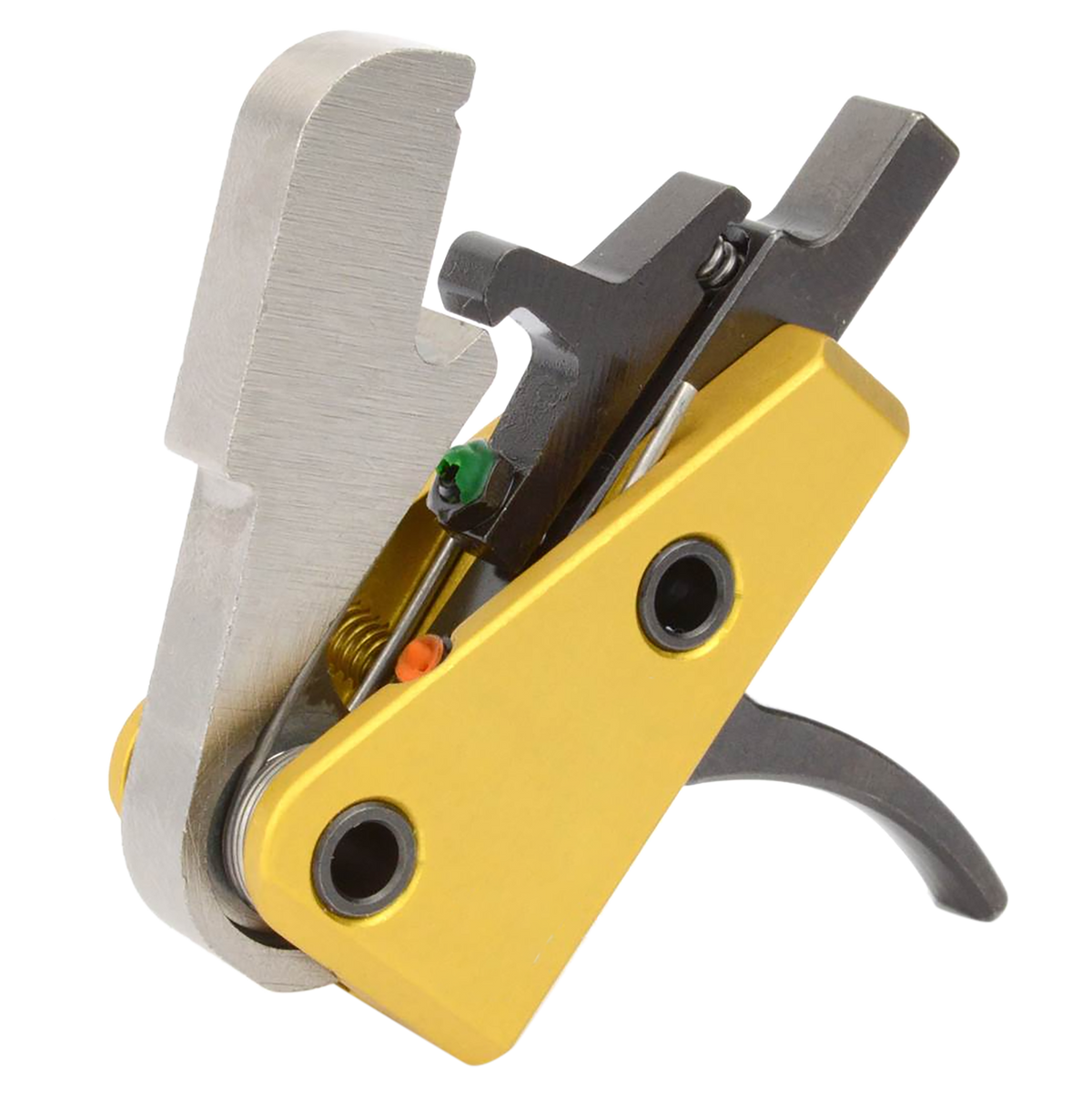 Timney Triggers 667S Competition 3 lb Single-Stage Curved Drop-In Trigger for AR-15 - Black/Gold — view 3