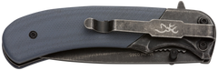Browning The Range 2.75" Folding Drop Point 7Cr17MoV Plain Edge Liner Lock Knife - Black/Blue G10 — view 3