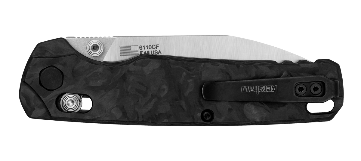 Kershaw Bel Air XL 3.4" Reverse Tanto Plain CPM MagnaCut 2-Tone - Black Carbon Fiber — view 3
