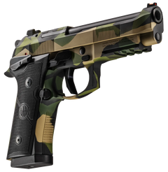 Beretta 92XI SAO 9mm Luger 4.7" 18+1 Semi-Auto Pistol - Splinter Camo Cerakote — view 3