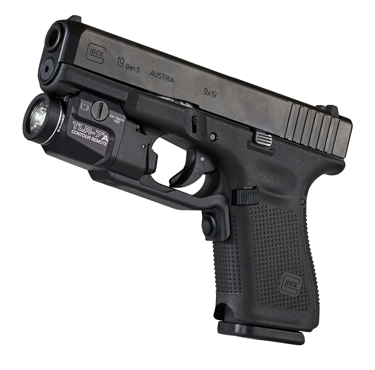 Streamlight TLR-7X Contour Remote 500 Lumens White LED Weapon Light - Glock Gen 4/5 - Black Anodized — view 3
