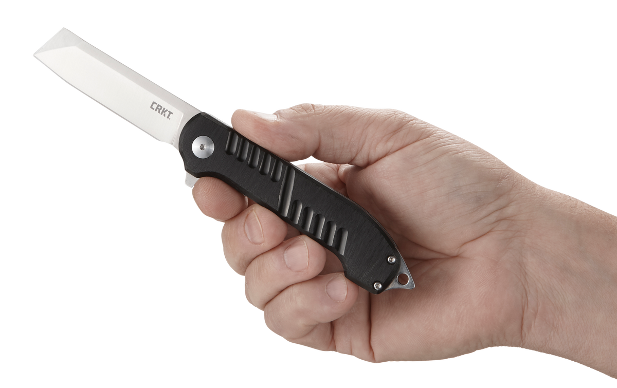 Columbia River CRKT 4031 Razel GT 3.02" Folding Chisel Plain Satin 8Cr13MoV Black Aluminum — view 3