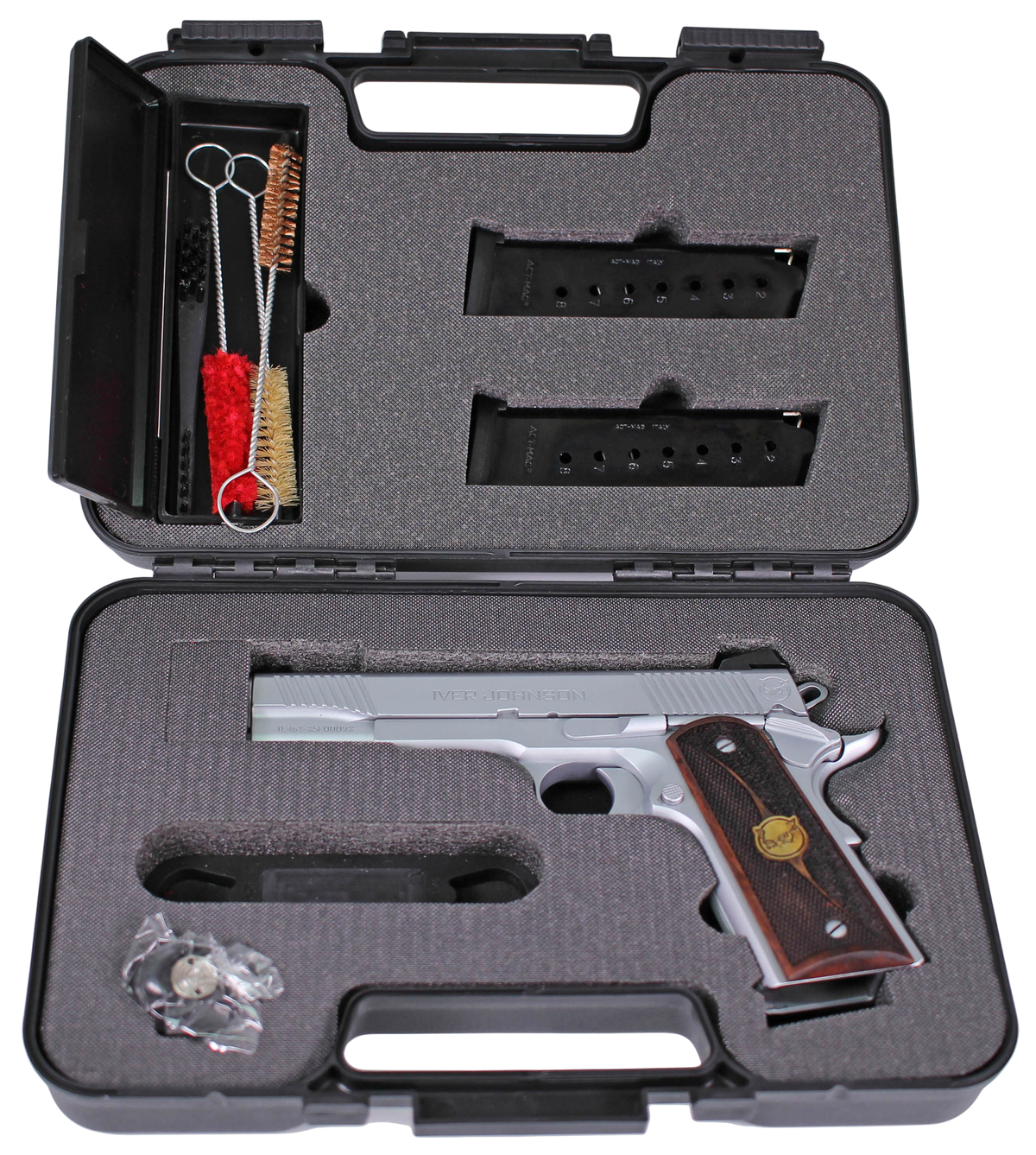 Iver Johnson Arms Eagle Gen2 HC Government 45 ACP 5" 8+1 Semi-Auto Pistol - Satin Hard Chrome — view 3