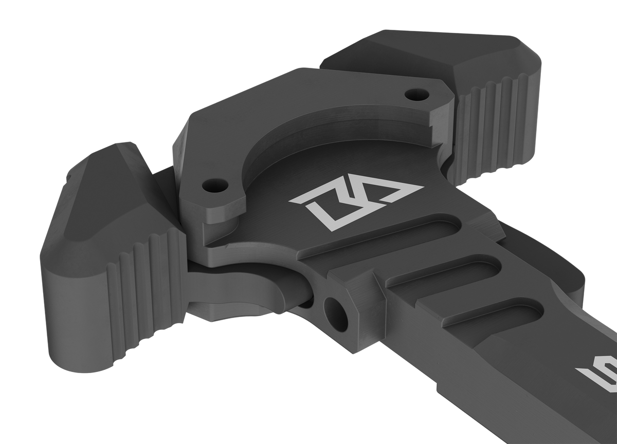 Breek Arms Latch Sledgehammer LE AR-15/M16 Ambidextrous Charging Handle - Black — view 3
