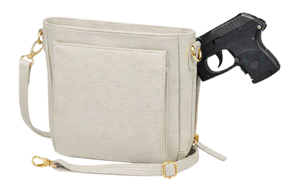Kingport Industries GTM-201/PB Mini Slim Crossbody CCW Bag - Bone Cowhide — view 3