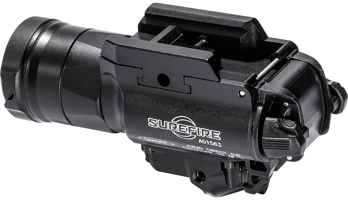 Surefire X400UH-A-RD Ultra Masterfire 1000 Lumen White LED/Red Laser Weapon Light - Black Anodized — view 3