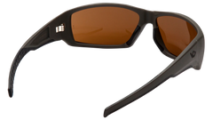 Pyramex Venture Gear Tactical Overwatch Shooting Glasses Bronze Anti-Fog Lens OD Green Frame — view 3