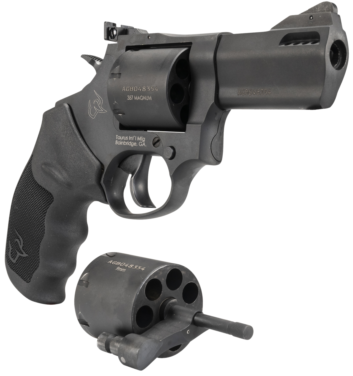Taurus 692 Medium 38 Special +P/357 Mag/9mm Luger 3" 7-Shot DA/SA Revolver - Matte Black — view 3