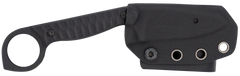 CobraTec Knives Wolfteeth EDC 2.75" Folding Drop Point Plain 14C28N Steel - Black G10 Handle — view 3