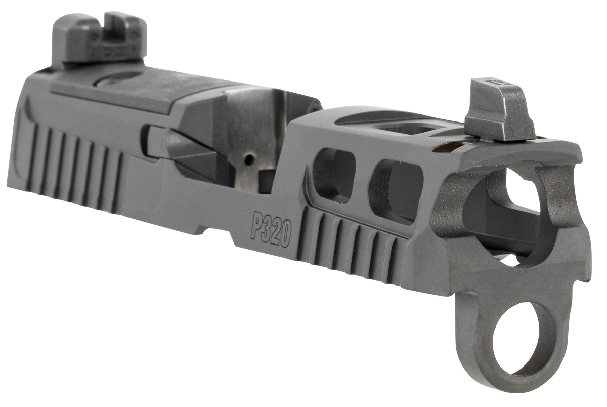 Sig Sauer P320 9mm Luger Pro-Cut Optic Ready Slide Assembly - PVD Black Stainless - XRAY3 Suppressor Sights — view 3