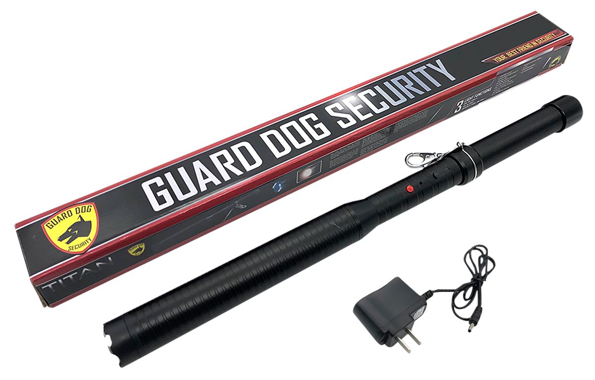 Guard Dog Titan Baton 7,500,000V Stun Gun w/ Flashlight - Black Aluminum — view 3
