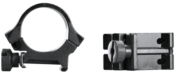 Weaver Mounts Quad Lock Detachable Scope Rings 1" Medium Matte Black - Quick Detach — view 3
