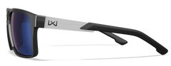 Wiley X Apex CAPTIVATE Polarized Blue Mirror Lens Gloss Black Frame Safety Glasses — view 3