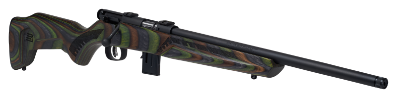 Savage 93R17 Minimalist 17 HMR 18" 10+1 Bolt Action Rifle - OD Green Laminate Stock — view 3