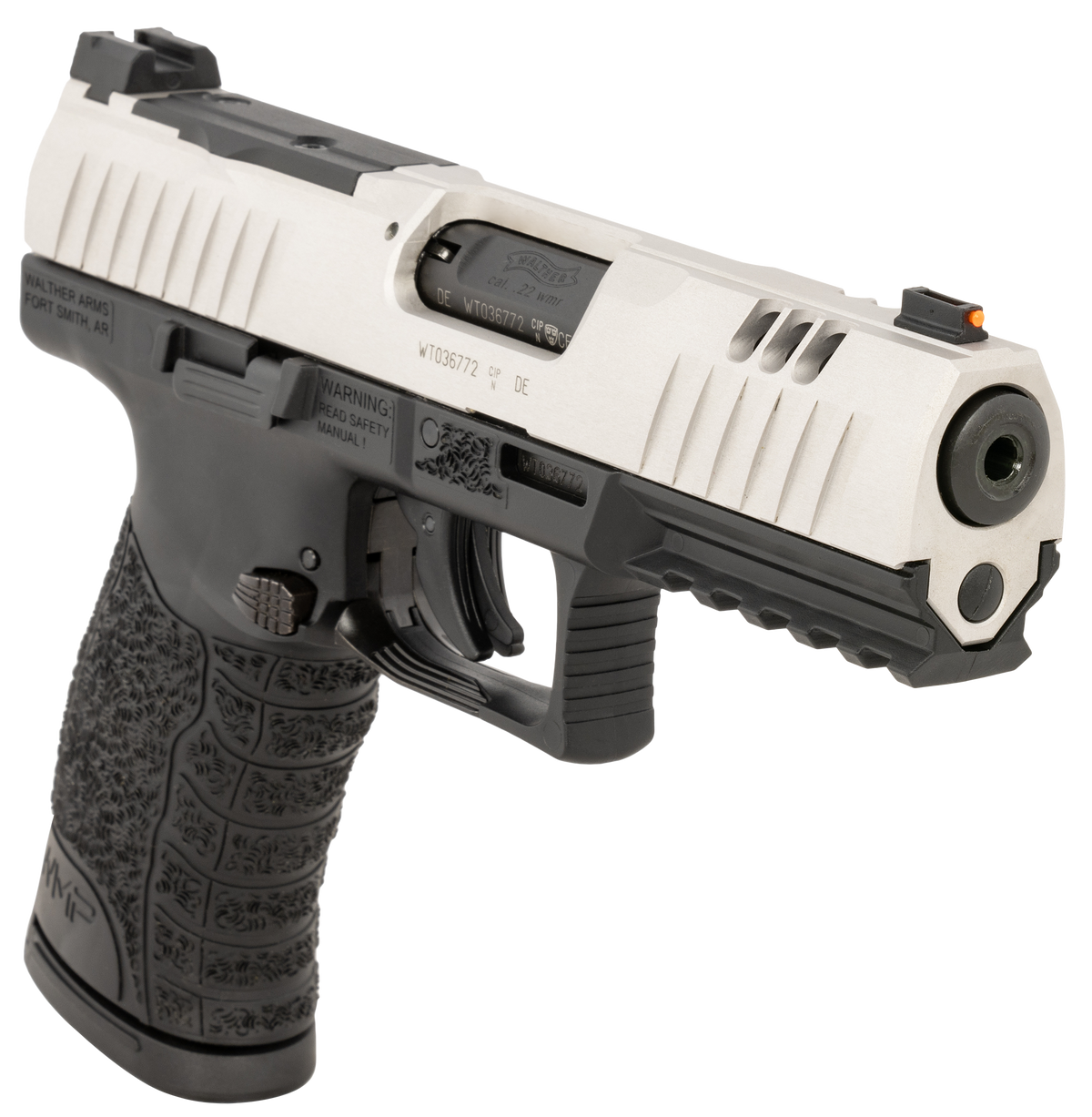 Walther Arms WMP 22 WMR 4.5" 15+1 Semi-Auto Pistol - Silver/Black — view 3