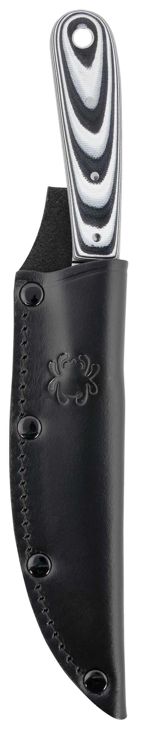 Spyderco Bow River 4.36" Fixed Drop Point 8Cr13MoV Plain Edge G10 Black/Gray — view 3