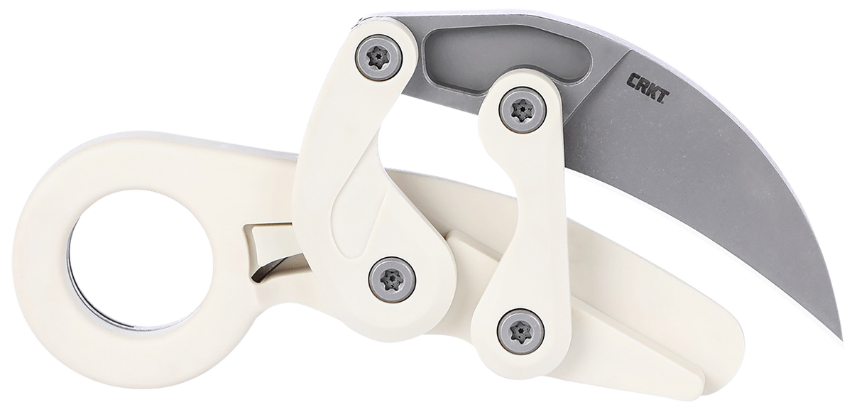 Columbia River CRKT 4041S Provoke 2.47" Folding Karambit Plain Stonewashed AUS-8A SS Blade Gray Grivory Handle — view 3