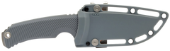 S.O.G Tellus FX 4.20" Fixed Clip Point Plain Stonewashed Cryo 440C SS Wolf Gray GRN Handle — view 3