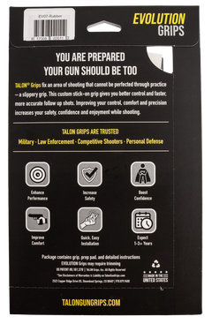 Talon Grips EV07R Adhesive Grip Textured Black Rubber - Sig P250/P320 Compact — view 3