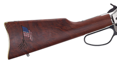 Henry Spirit Of The Corps 45-70 Gov 4+1 22" Lever-Action Rifle - Nickel Engraved w/24K Gold Inlay — view 3