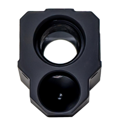 Faxon Firearms EXOS-543 9mm 1/2x28 Black Anodized Aluminum Compensator - Gen 4 — view 3