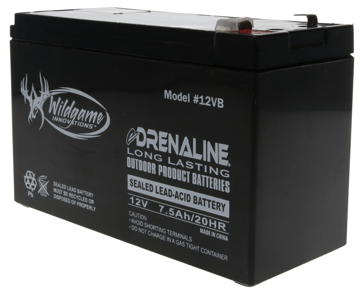 Wildgame Innovations Edrenaline 12V 7.5Ah Rechargeable SLA Battery - Black — view 3