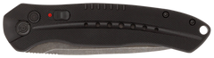 CobraTec Knives Diablo 3.5" Folding Automatic D2 Steel Black Stonewashed Blade - Black G10 Handle — view 3