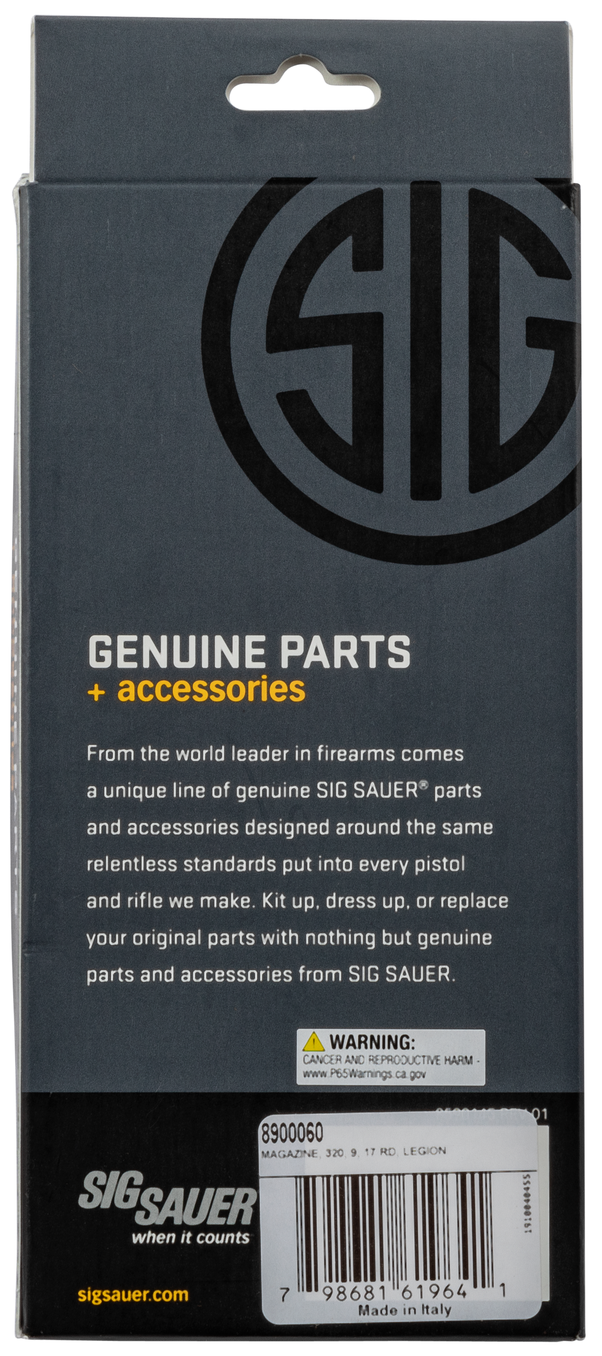 Sig Sauer P320 X-Five Legion 9mm Luger 17-Rd Steel Magazine — view 3