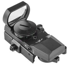 NcSTAR D4RGBQ Reflex Optic 1x 3 MOA Red/Green 4 Reticle CR2032 Black Anodized — view 3