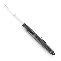 CobraTec Knives CTK-1 American Flag Medium 3" Drop Point Plain Stonewashed D2 Steel Black Aluminum Handle OTF — view 3