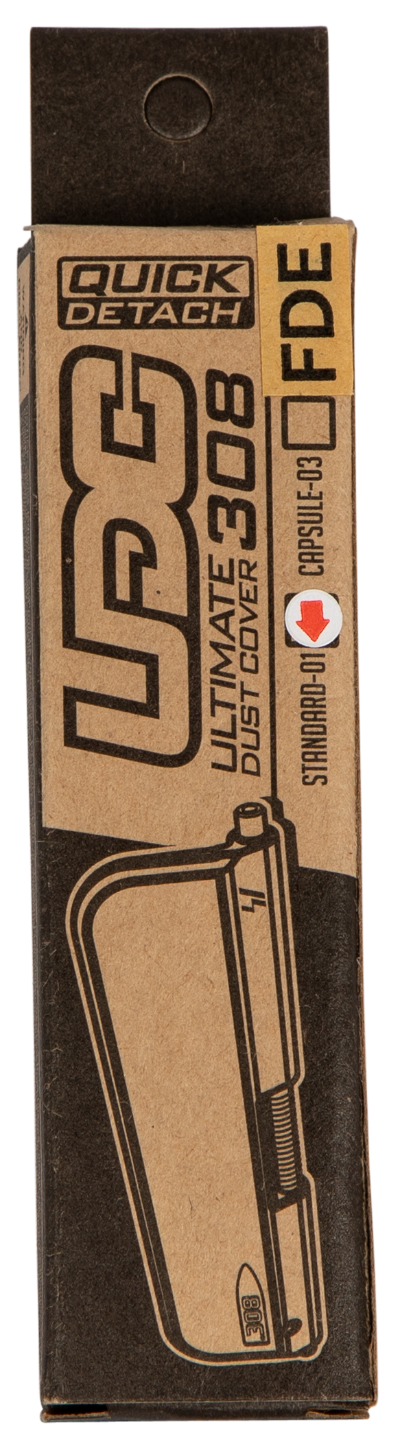 Strike Industries Ultimate Dust Cover AR-10 .308 3.46" Flat Dark Earth Polymer — view 3