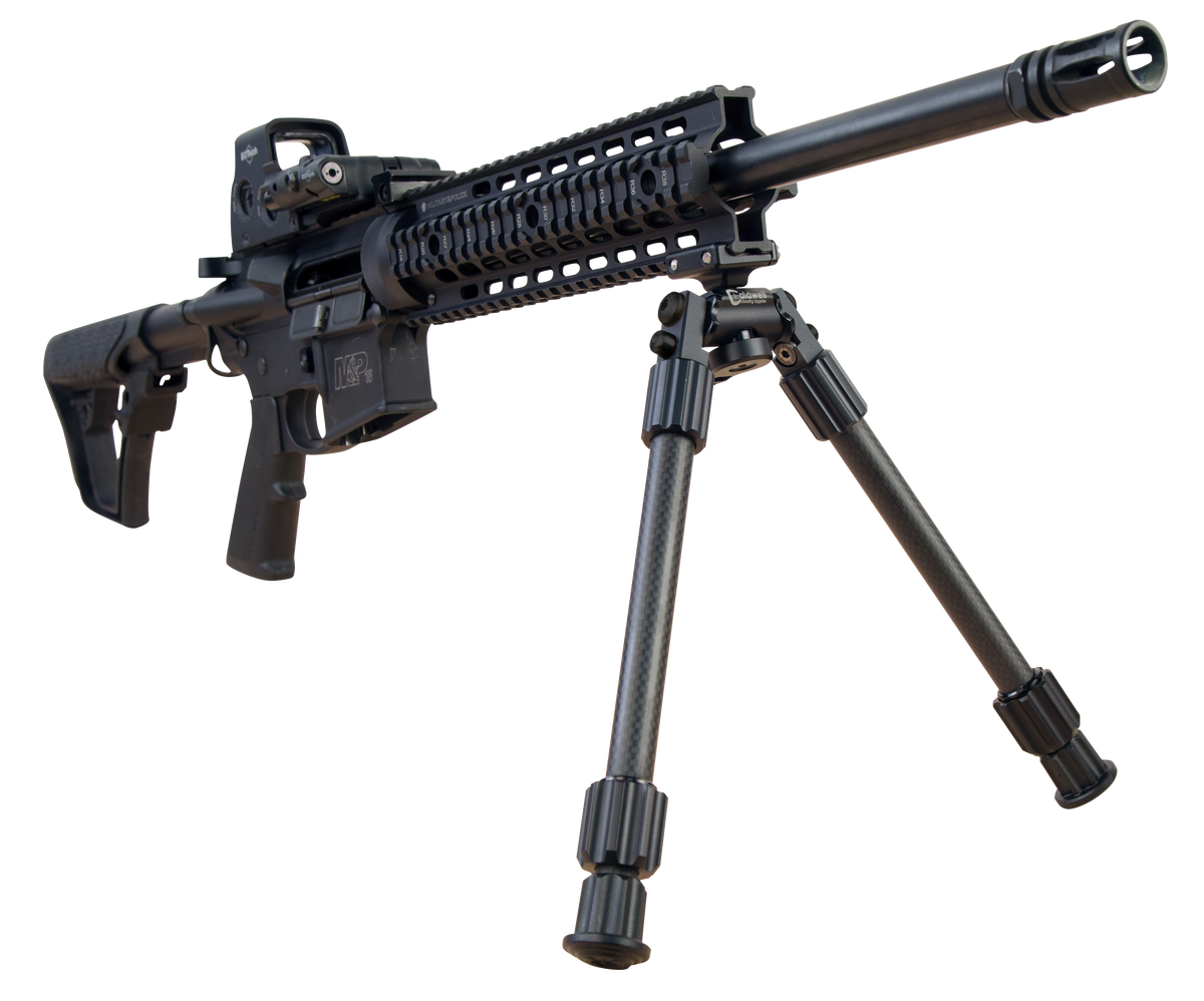 Caldwell Accumax Premium Pic Rail Bipod 6-9" Black Carbon Fiber — view 3
