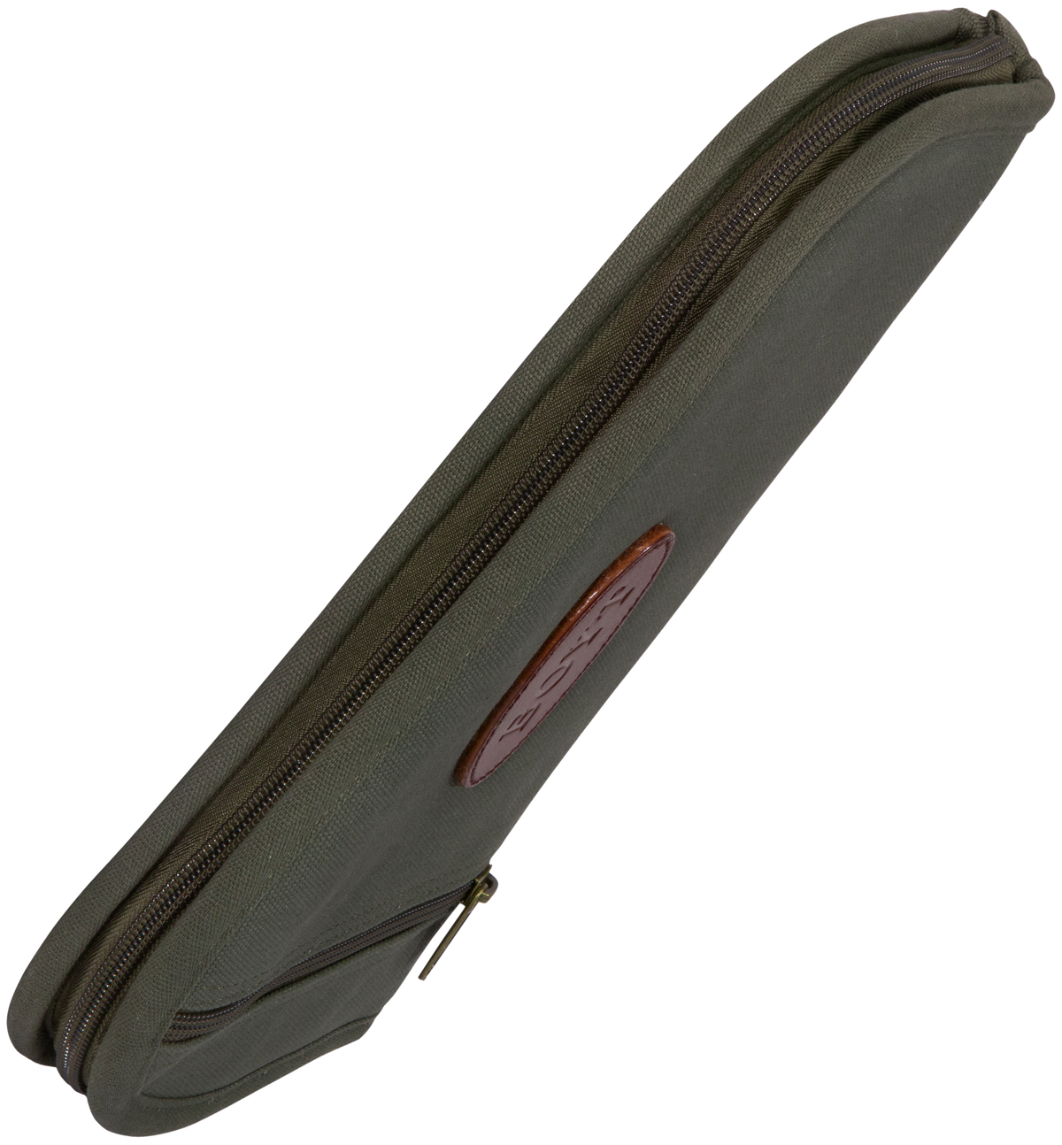 Boyt Harness PP41OD Heart-Shaped Pistol Case - OD Green Waxed Canvas Handgun Case — view 3