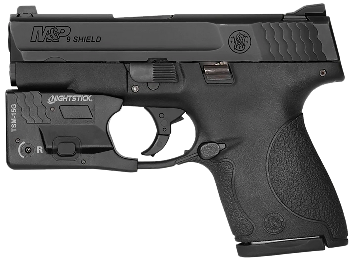 Nightstick TSM-15G Sub-Compact Weapon Light w/Green Laser 150 Lumens White LED Black — view 3