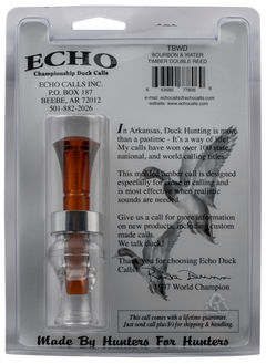 Mo Tactical Products Echo Calls Timber Double Reed Mallard Duck Call - Bourbon & Water Brown/Clear Polycarbonate — view 3