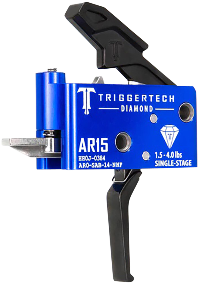 TriggerTech Diamond AR-15 Flat Single-Stage Trigger 1.5-4.0 lbs Adjustable - Black PVD — view 3