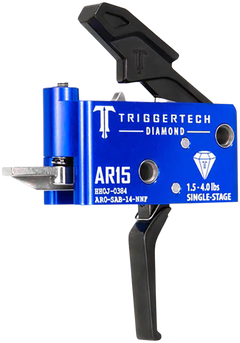 TriggerTech Diamond AR-15 Flat Single-Stage Trigger 1.5-4.0 lbs Adjustable - Black PVD — view 3